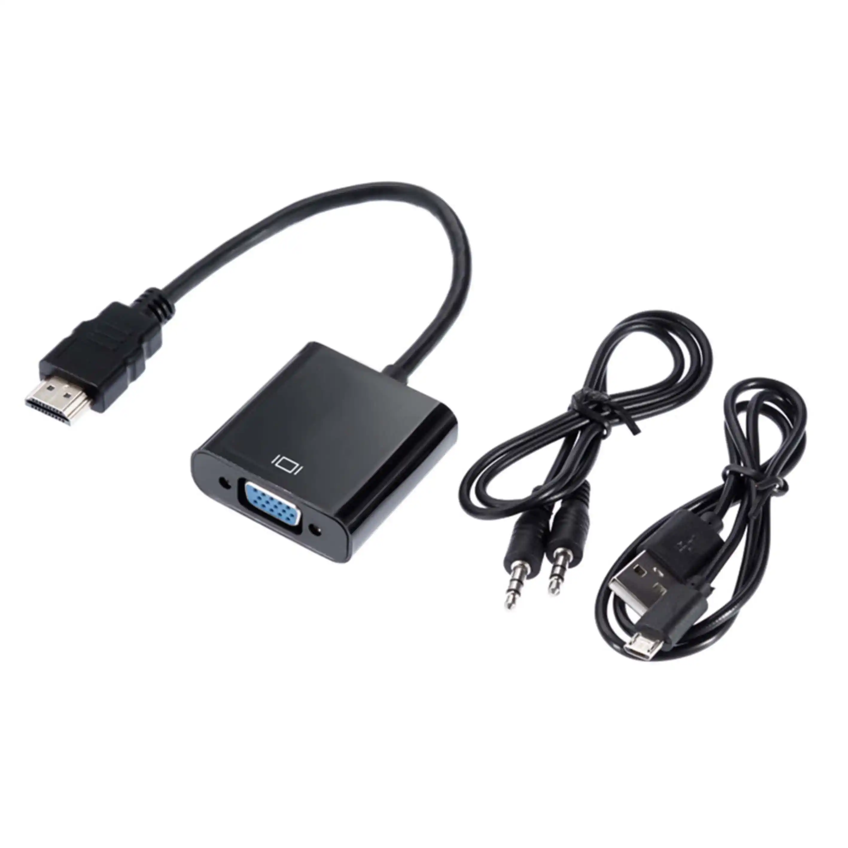 Adapter konverter VGA-HDMI+Audio Linkom M/Ž - Image 1