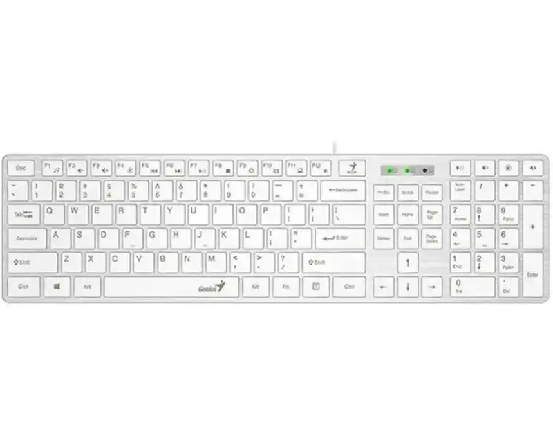 Tastatura Genius SlimStar 126 USB YU Bela Slika 1