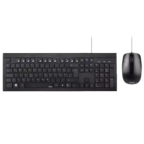 Tastatura + miš Hama Cortino 134958 Srb crni Slika 1