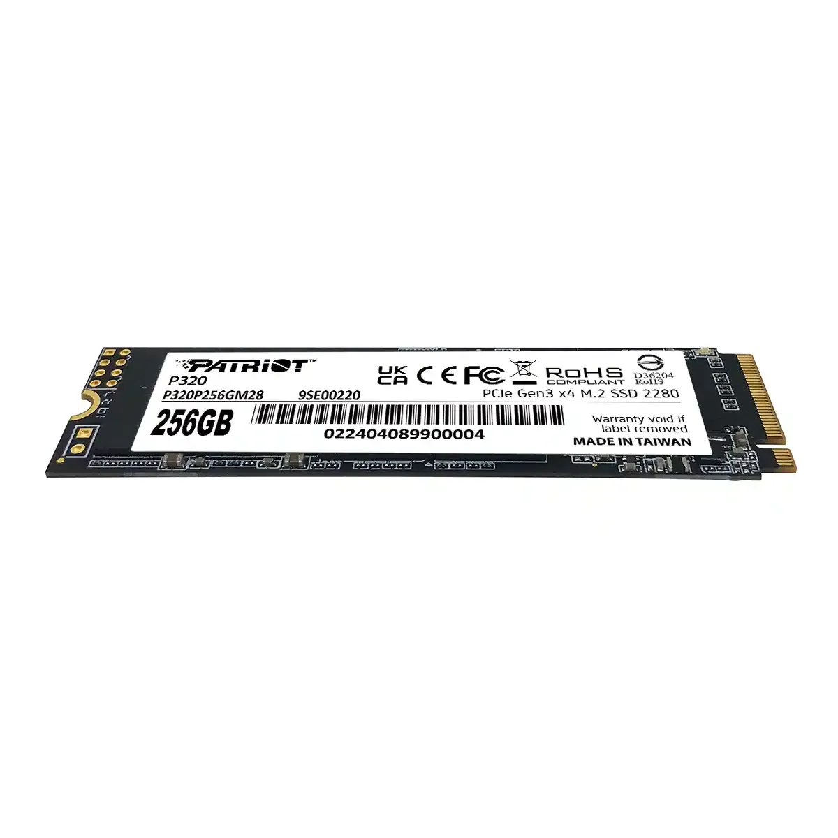 SSD M.2 NVMe 256GB Patriot P320 2200MBs/1200MBs P320P256GM28 Slika 2