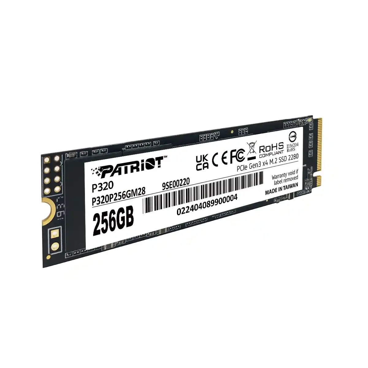 SSD M.2 NVMe 256GB Patriot P320 2200MBs/1200MBs P320P256GM28 Slika 3