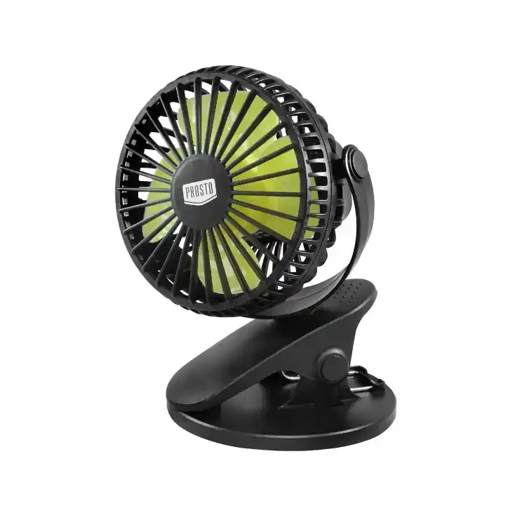 Punjivi mini ventilator sa štipaljkom Prosto MF9040LI/BK Slika 2