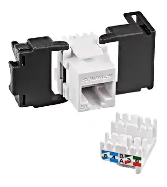 Modul RJ-45 kat. 5 UTP (SFA) HSEMRJ5UWS Schrack Slika 1