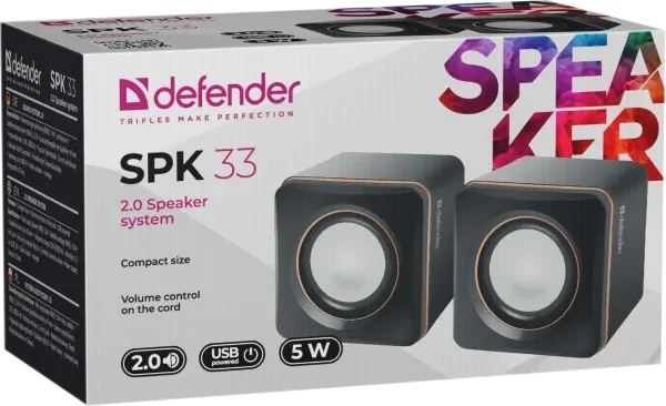 Zvučnici 2.0 USB Defender SPK33 5W Slika 3