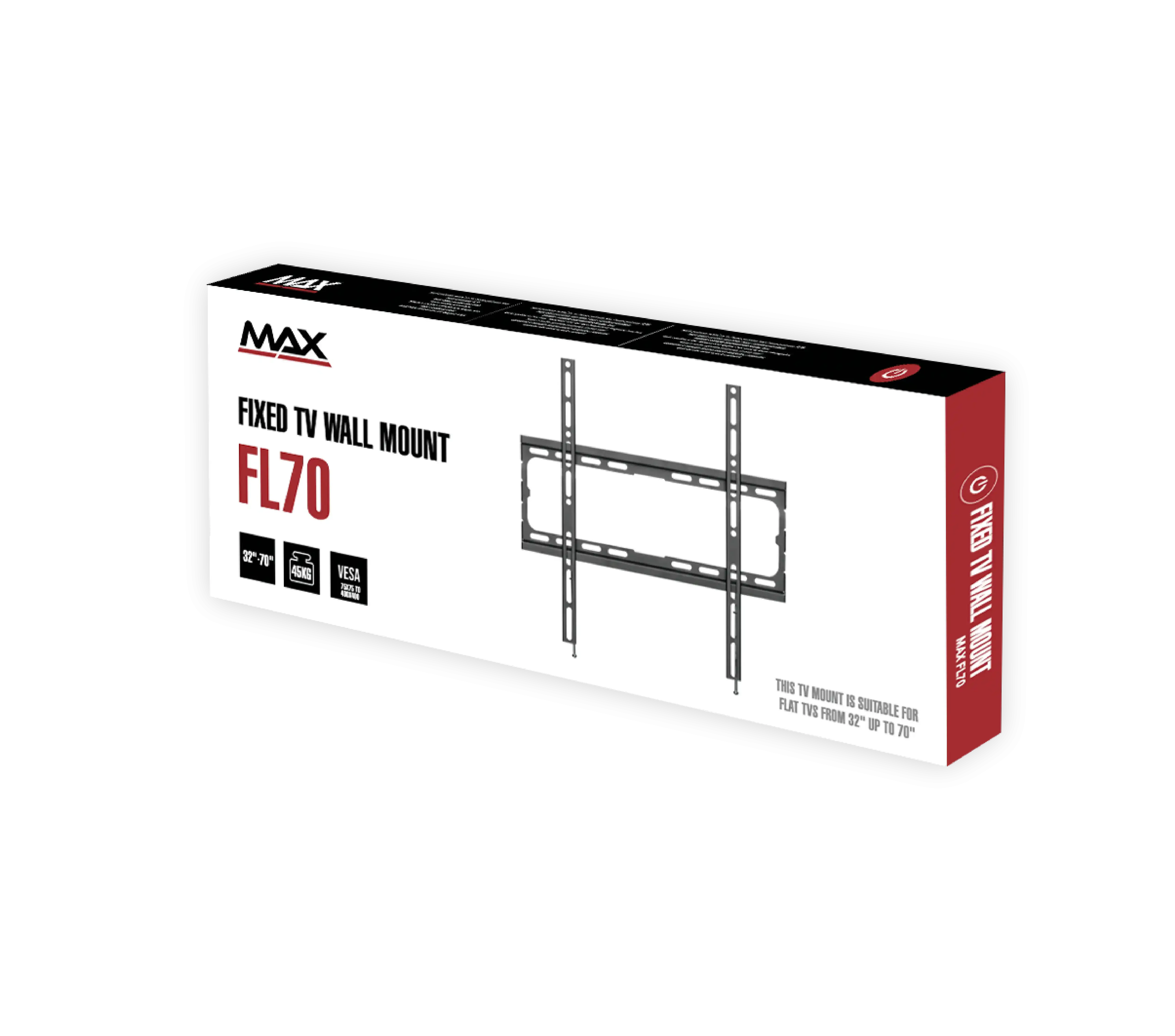 Nosač za TV MAX FL70 32-70/ vesa max 400x400/45 kg/fiksni Slika 2