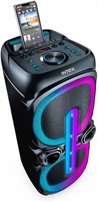 Party Boom Box Intex T21105 BT/ FM/Aux/USB/1 x Bežični mikrofon/Daljinski/60W - Image 2