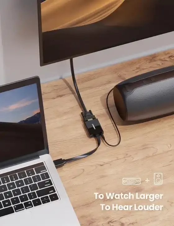 Adapter koverter HDMI-VGA M/Ž Ugreen MM103 0.25m Slika 2