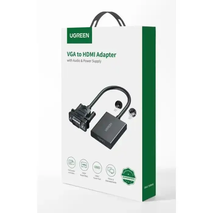 Adapter koverter HDMI-VGA M/Ž Ugreen MM103 0.25m Slika 4