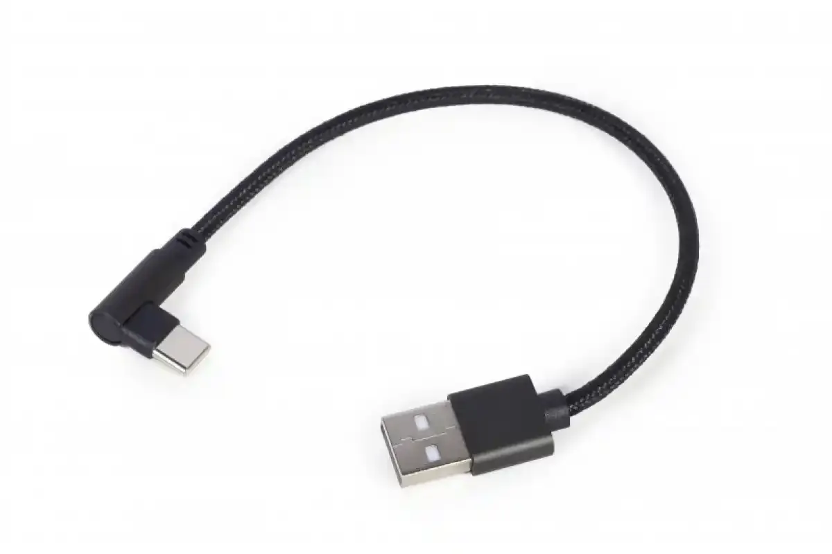 Kabl USB A-Tip C pod uglom Gembird CC-USB2-AMCML-0.2M 0.2m Slika 1