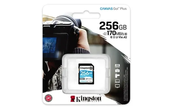 SD Card 256GB Kingston SDG3/256GB class 10 170Mbs/90MBs A2 Slika 3