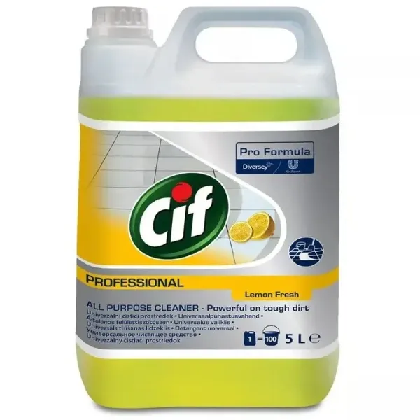 Tečnost za podove CIF Lemon profesional 5l - Image 1