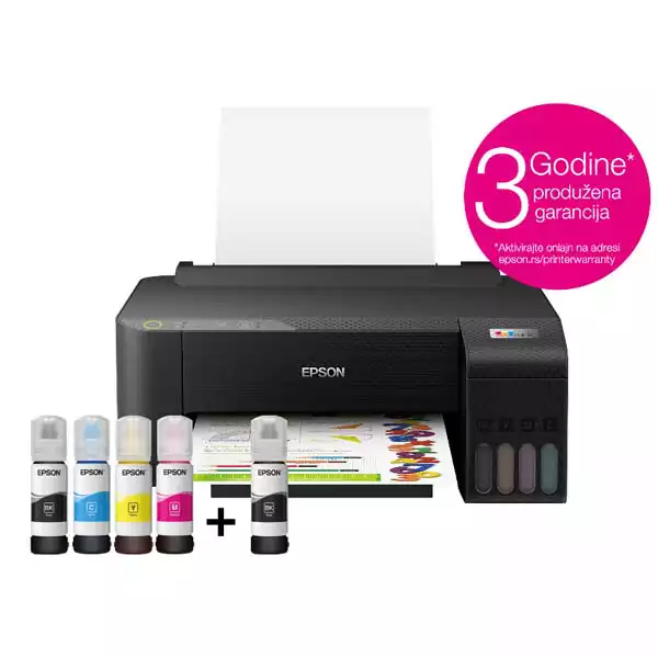 Inkjet štampač Epson ECO Tank L1250 5760x1440dpi/256MB/CB33ppm/COL15ppm/USB/WiFI/Ink 103 u flašici Slika 1