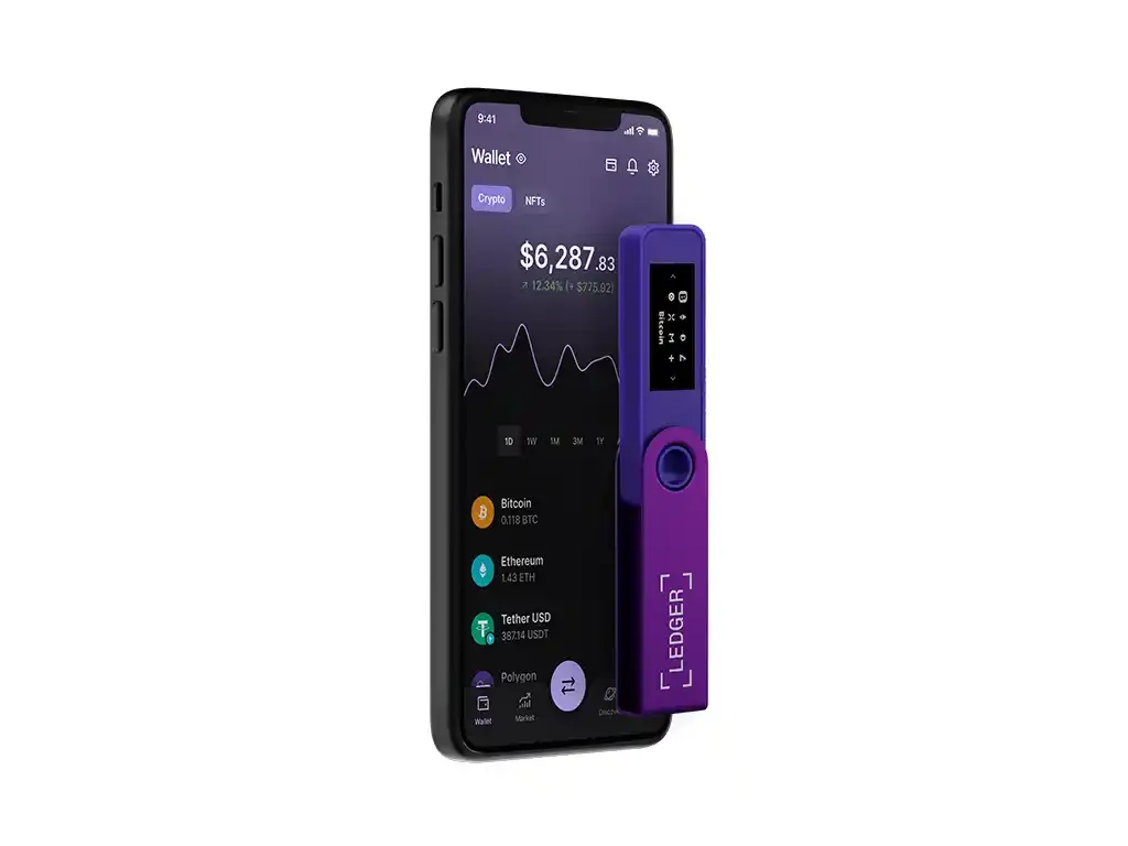 Kripto novčanik Ledger nano S plus Purple Amethyst Slika 3
