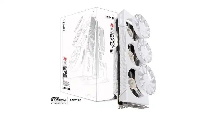 Graficka karta XFX Quicksilver AMD Radeon RX 7800 XT 16GB Magnetic Air White 256 bit 3xDP/HDMI Slika 1