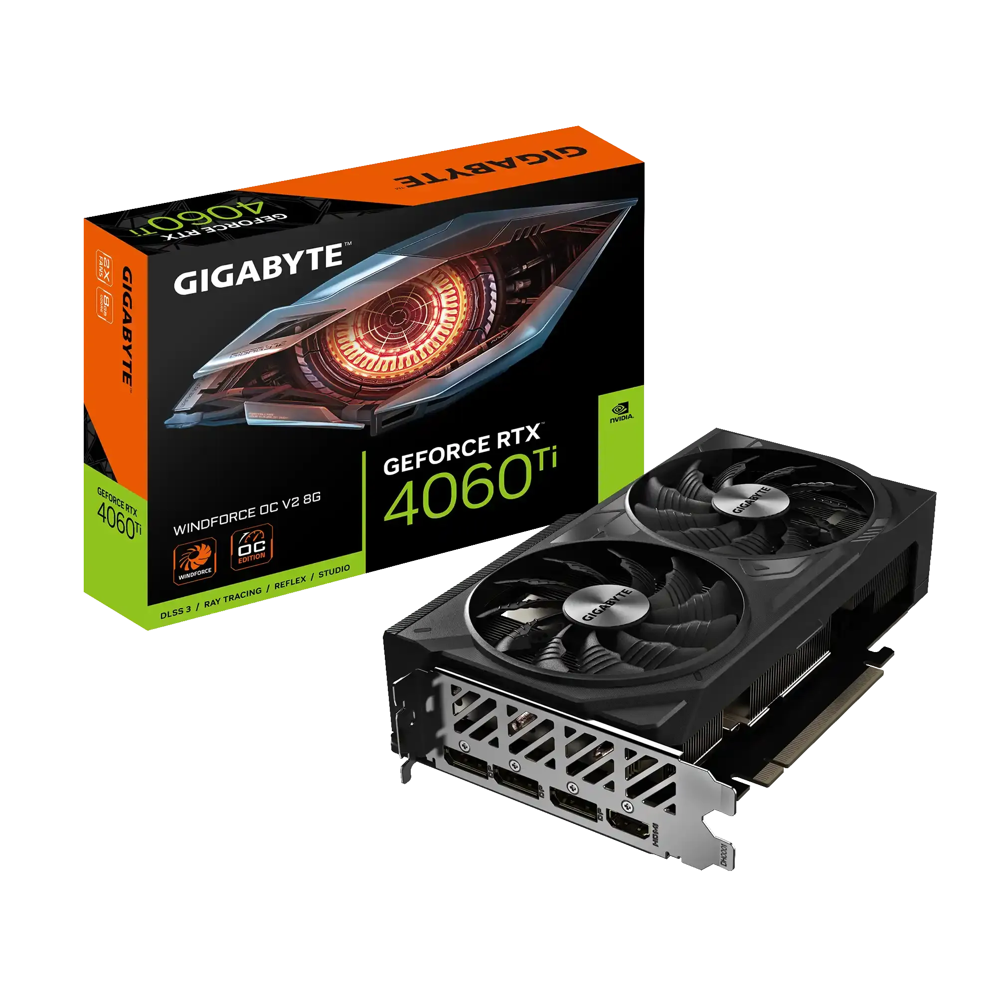 Graficka karta Gigabyte GeForce RTX 4060 Ti WINDFORCE OC V2 GDDR6 8GB 128 bit 2xDP/2xHDMI Slika 1