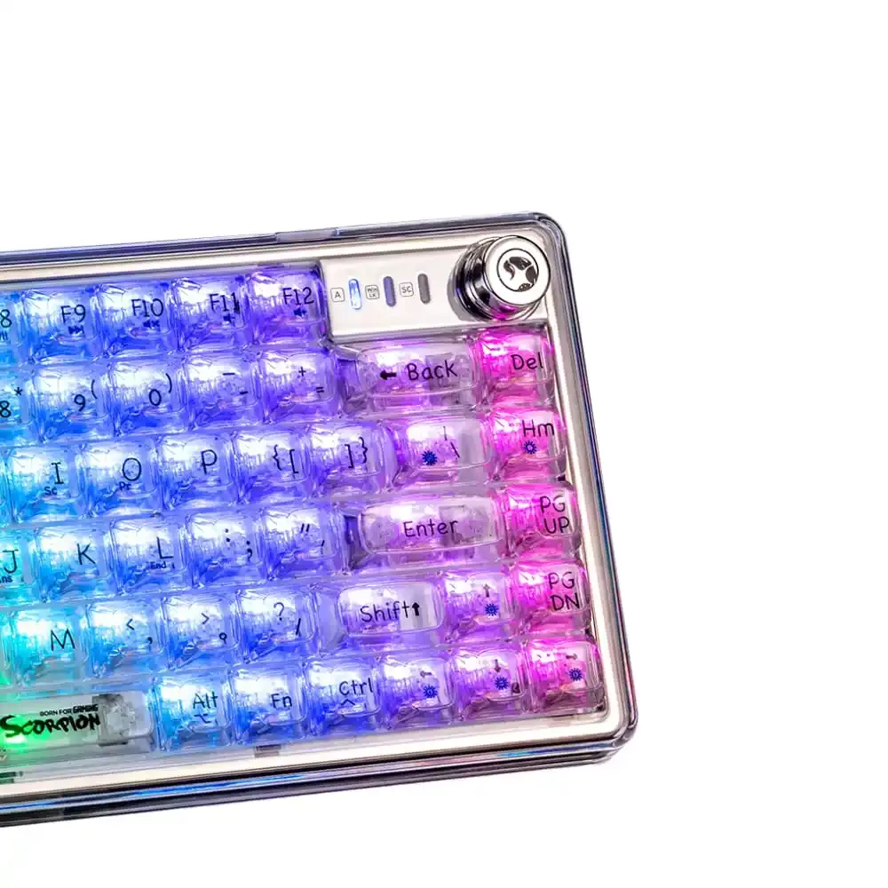 Tastatura Marvo KG979G mehanička TRANSPARENT RGB Slika 3