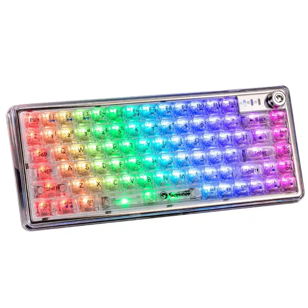 Tastatura Marvo KG979G mehanička TRANSPARENT RGB Slika 2