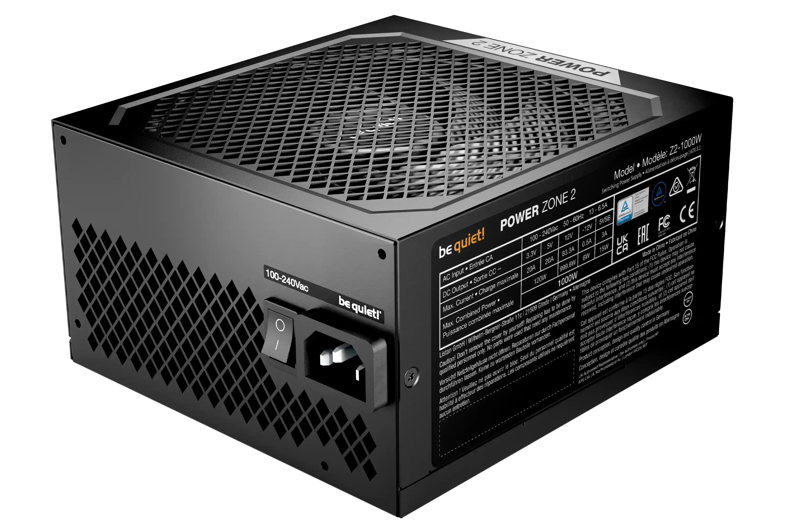 Napajanje Be Quiet Pure Power Zone 2 1000W Gold BP008EU ATX3.1 Slika 4