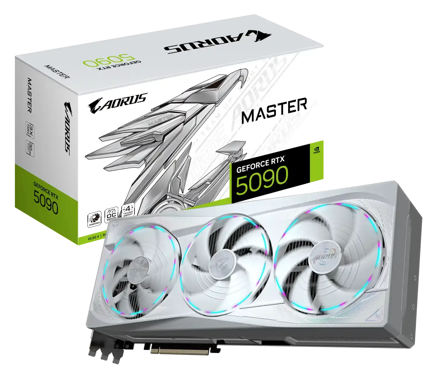 Graficka karta GIGABYTE AORUS GeForce RTX 5090 MASTER ICE 32GB Slika 1