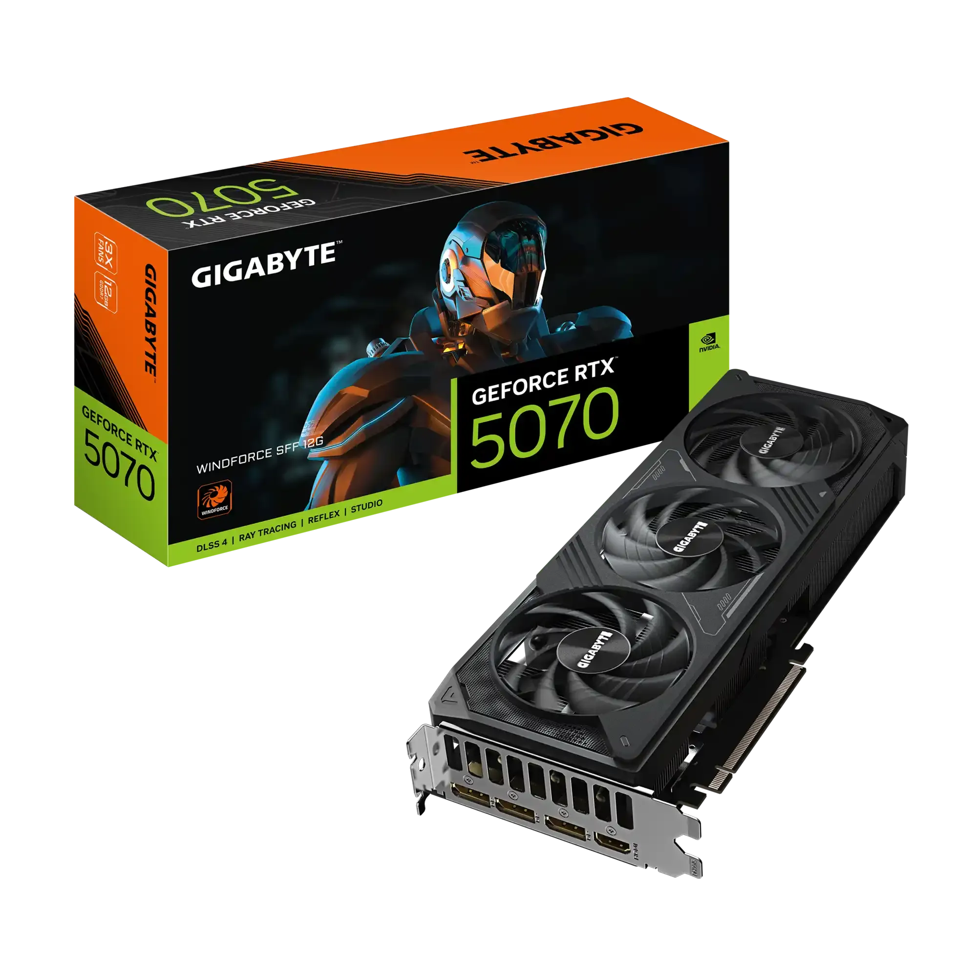 Graficka karta Gigabyte GeForce RTX 5070 Windforce GDDR7 12GB 192bit 3xDP/HDMI Slika 1