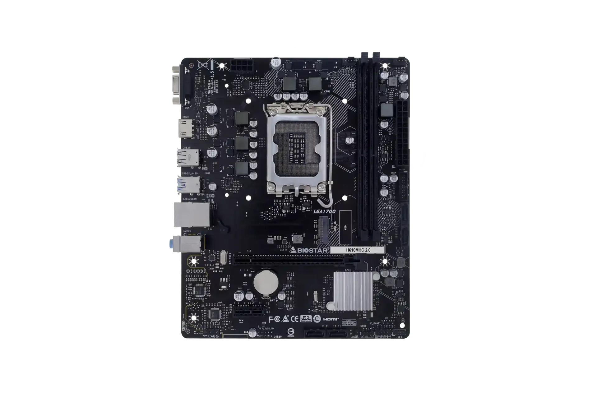 Matična ploča 1700 Biostar H610MHC 2.0 VGA/HDMI M.2 Slika 2