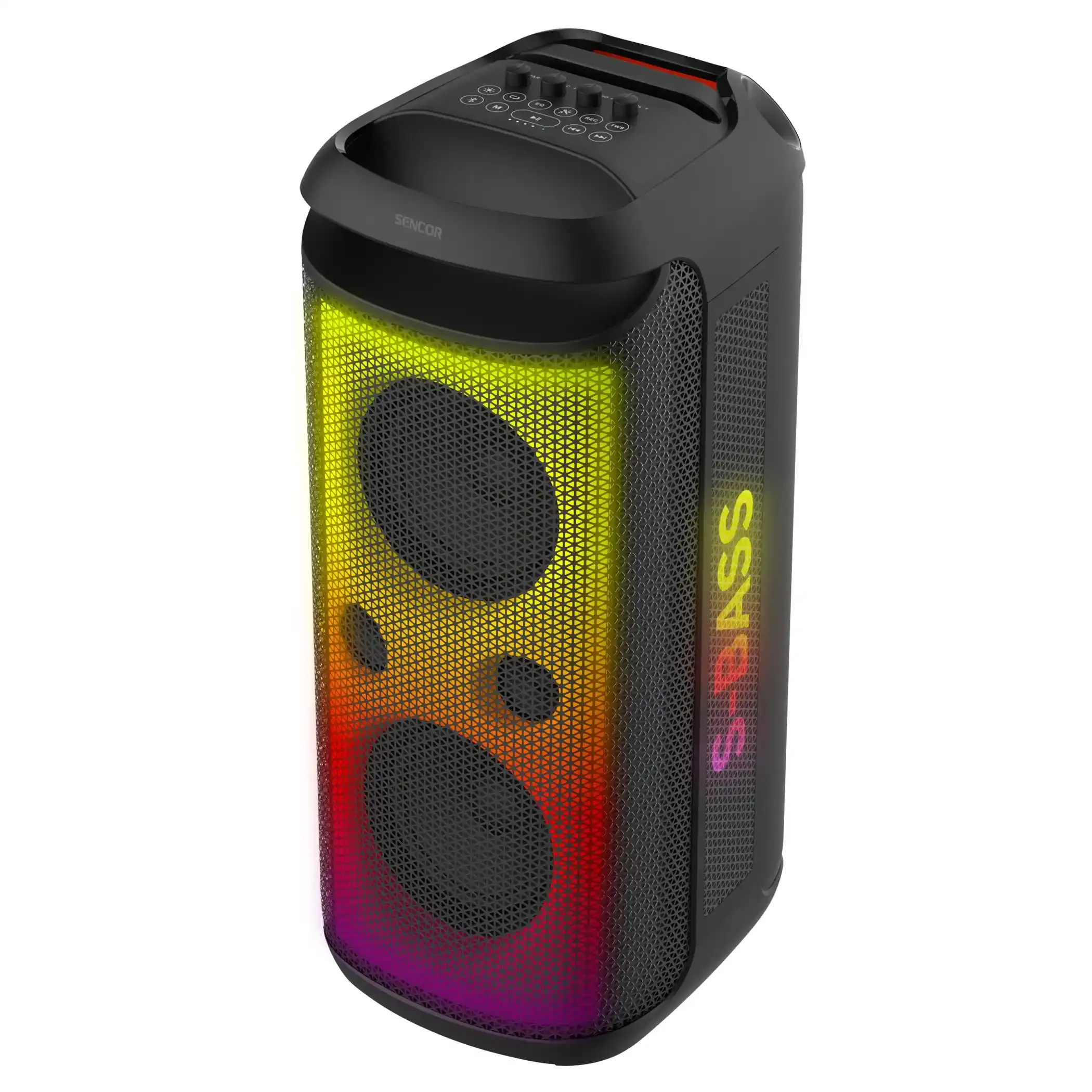 Partybox zvučnik Sencor Partycone Core 140W/TWS/IPX4/bežični mikrofon/FM/SD/2xUSB/12000mAh li-Ion Slika 2