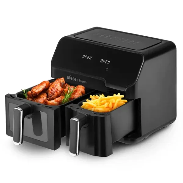 AirFryer Ufesa Storm/bezuljna/dupla posuda/zapremina 9L(5.5L+3.5L)8 programa Slika 1