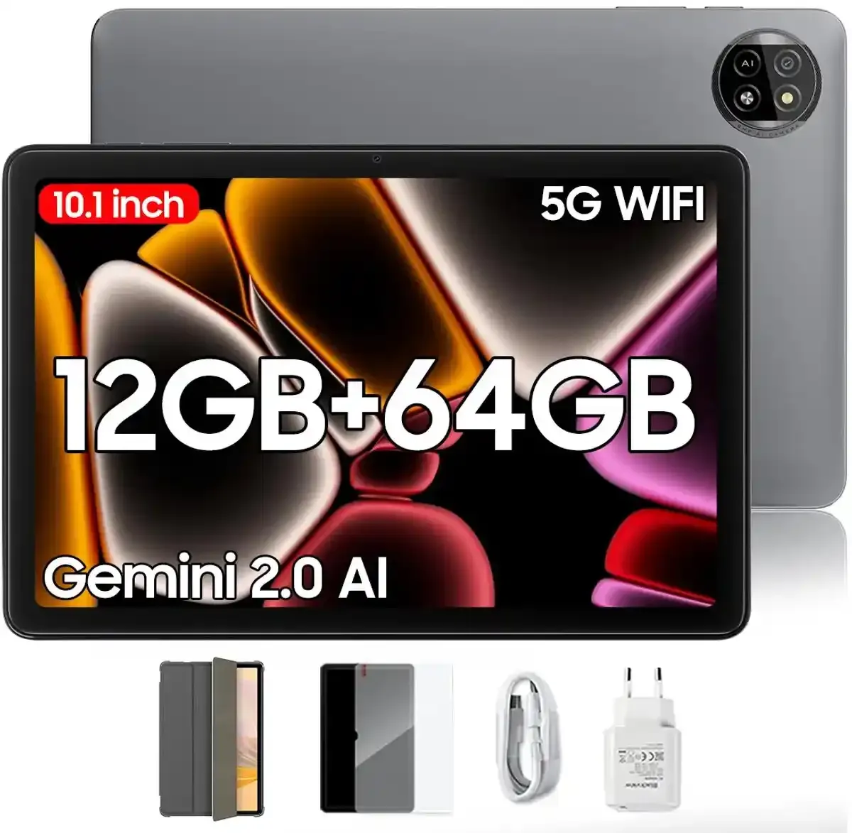 Tablet 10.1 Blackview Tab 20 Wifi 800x1280 HD+ IPS/4GB/64GB/5MP-8MP/Android 15/gray Slika 1