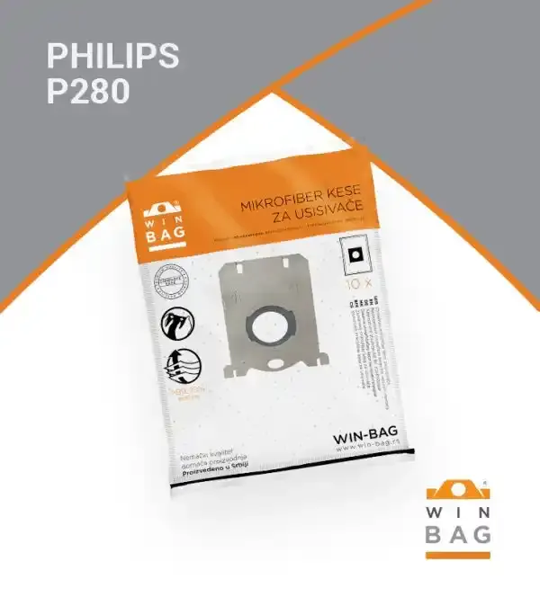 Mikrofiber kese WIN-BAG P280-5 pak. 5kom Philips/Elektrolux Slika 1