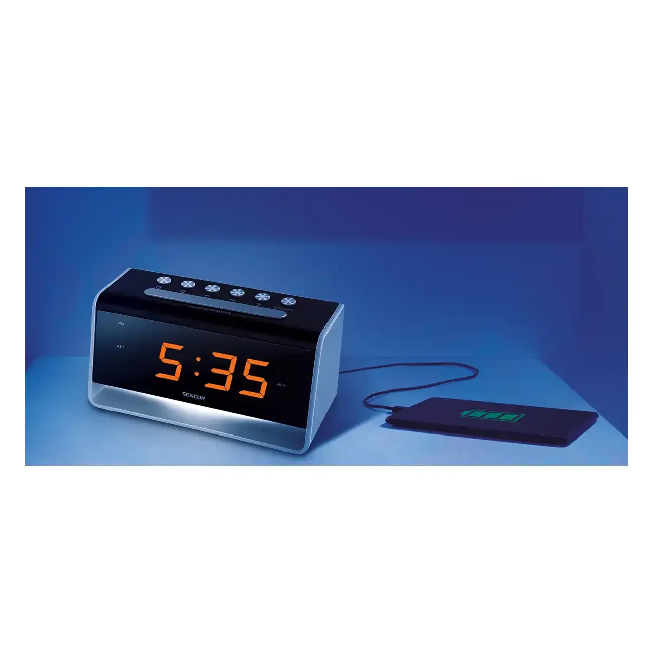 Digitalni sat sa alarmom SENCOR SDC 4400W Slika 2