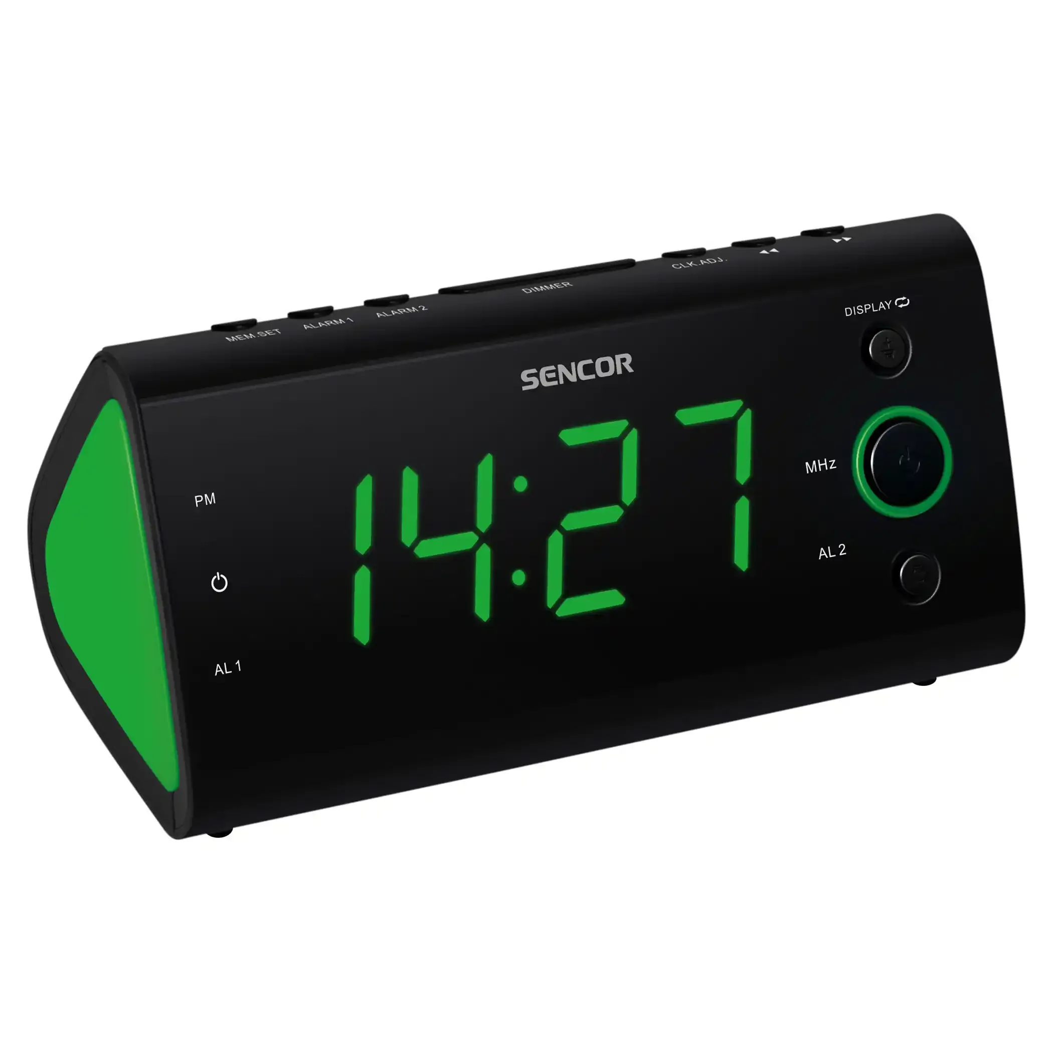 Fm radio sa digitalnim prikazom vremena SENCOR SRC 170 GN zeleni Slika 1