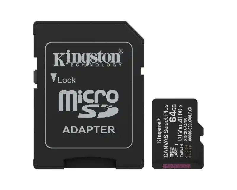 Micro SD Card 64GB Kingston + SD adapter SDCS3/64GB class 10 Slika 1