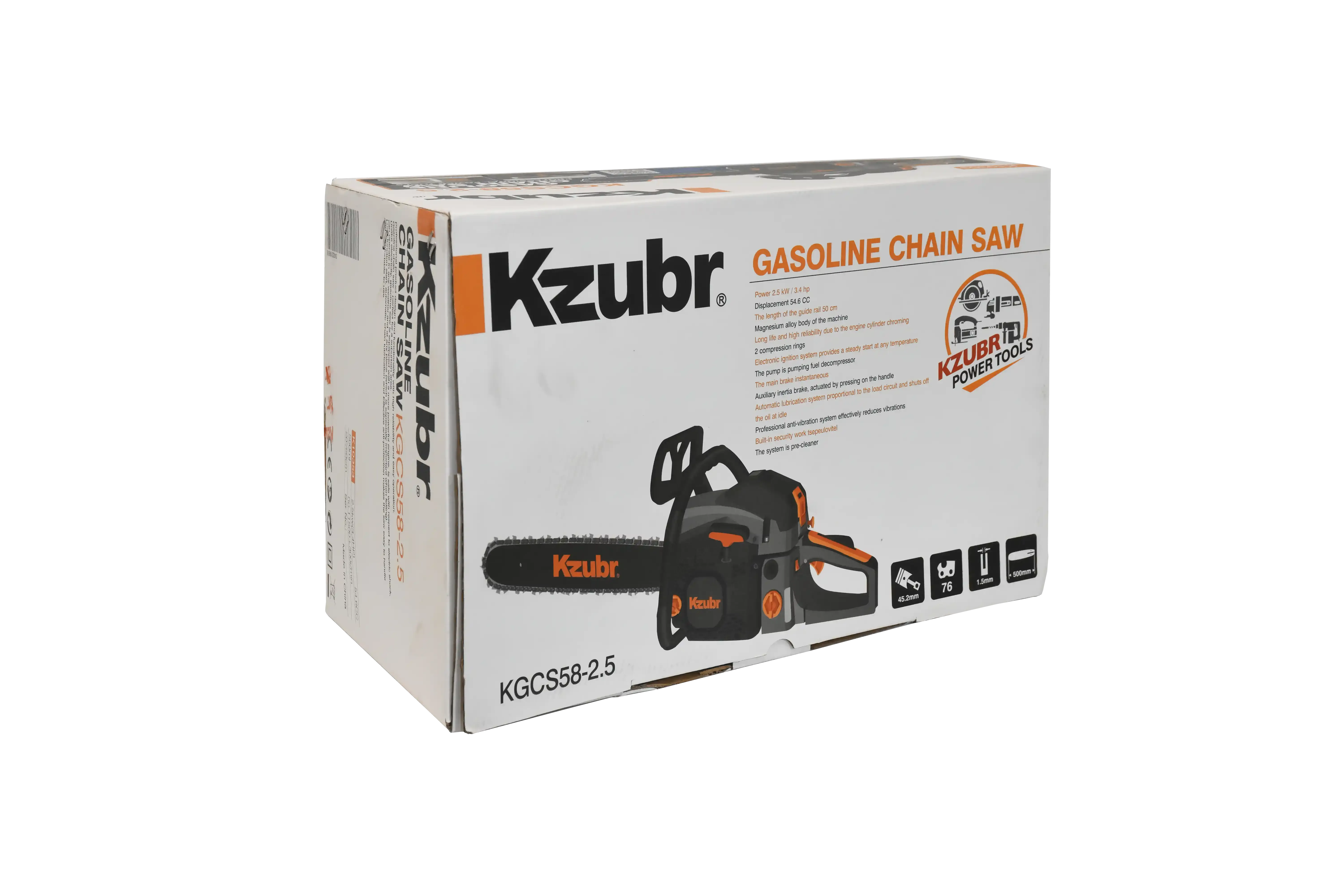 Benzinska motorna testera Kzubr KGCS-58-2.5 snaga 2.5kv Slika 2