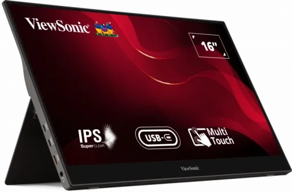 Monitor 15.6 Viewsonic TD1655  Touch 1920x1080/Full HD/IPS/60Hz/2xUSB-C/HDMI/Audio/Zvučnici Slika 2