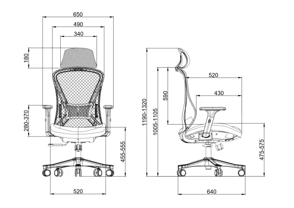 Ergonomska kancelarijska stolica UGD Conference Lite Slika 2