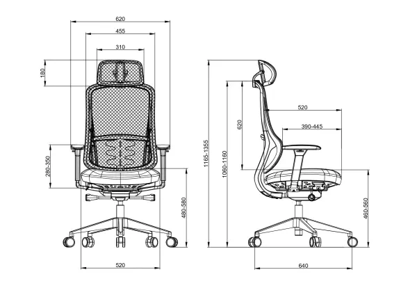 Ergonomska kancelarijska stolica UGD Optima Comfort Slika 2