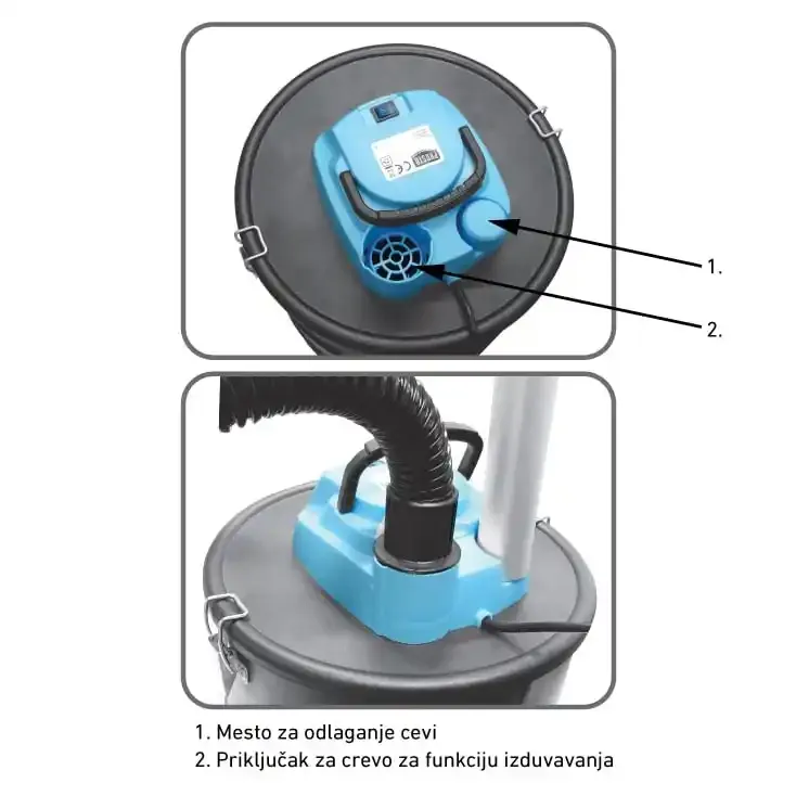 Usisivač za pepeo Prosto 15L 1000W Slika 4