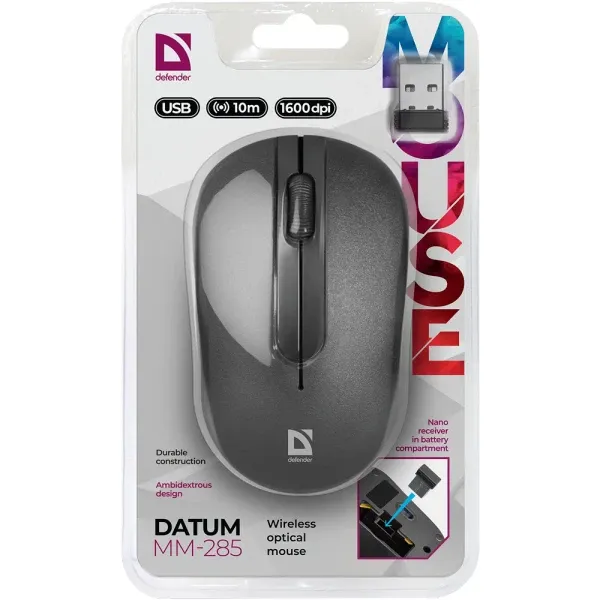 Bežični miš Defender Datum MB-285 1600dpi Slika 4