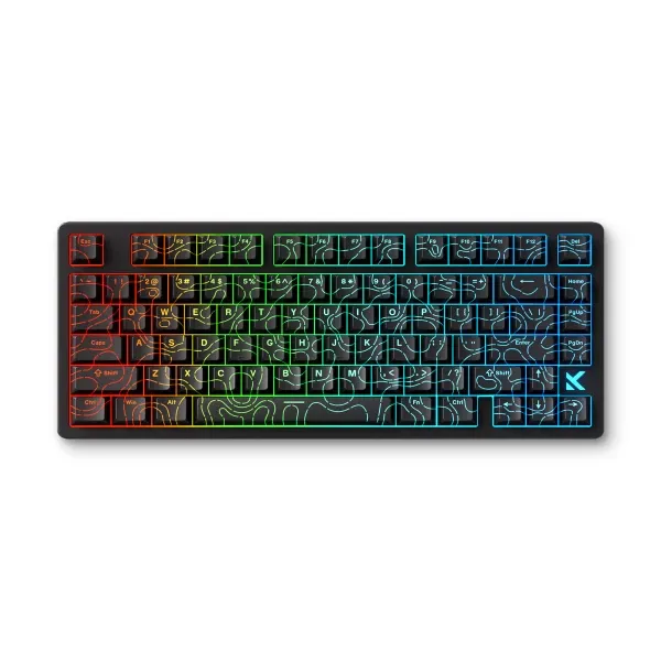 Gaming tastatura MCHOSE Jet 75 Hall Effect Magnetic Switch black topographic Slika 1