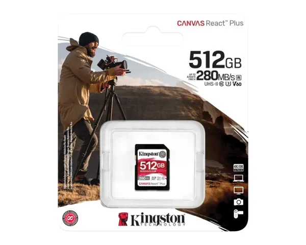 SD Card 512GB Kingston SDR2V6/512GB class 10 HD/2K/4K 280Mbs/150MBs Slika 2