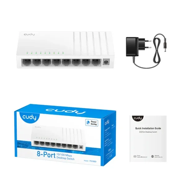 Svič 10/100 8-port Cudy FS108D Slika 2