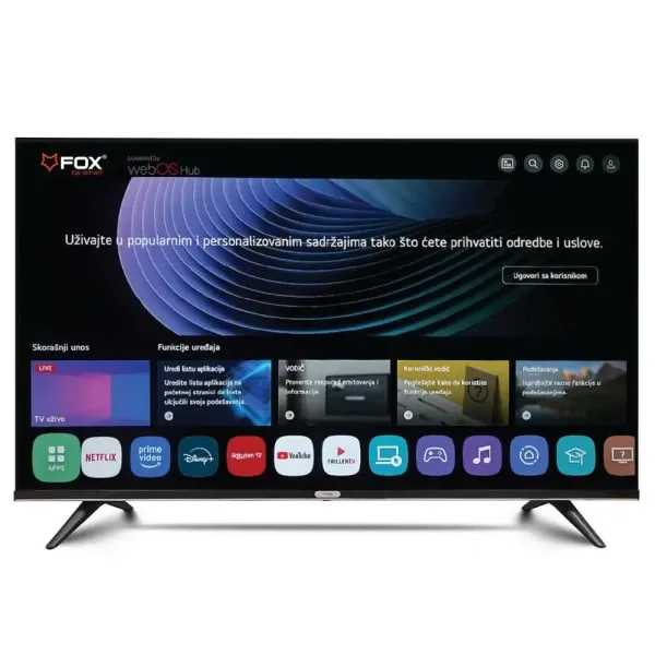 Smart  LED TV 50 FOX 50WOS626D 3840x2160/4K/DVB-T2/Bluetooth/WiFi/Magic Remote/Frameless/webOS Slika 4