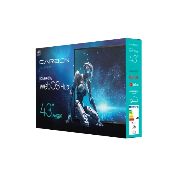 SMART LED TV 43 Carbon 43FHDSW 1920x1080/FHD/DVB-T2/Bluetooth/WiFi/Magic Remote/Frameless/webOS Slika 2