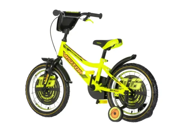Dečija bicikla Visitor Ranger 16/pomoćni točkići/neon žuta Slika 2