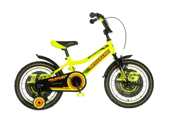 Dečija bicikla Visitor Ranger 16/pomoćni točkići/neon žuta Slika 3