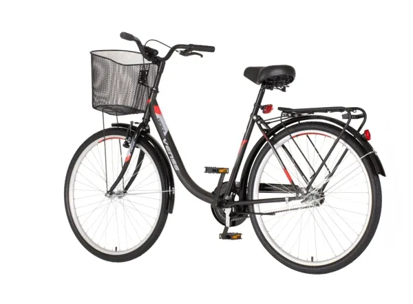 Bicikla Venssini city Venecija 26/V-BRAKE/sa korpom/siva Slika 2