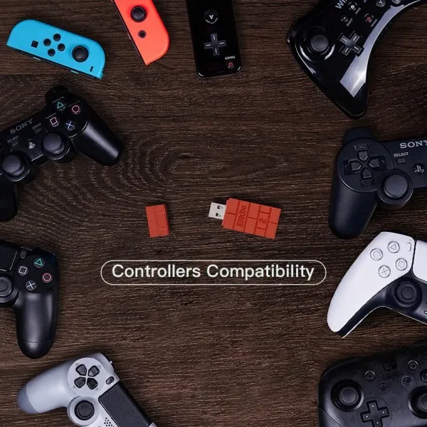 Univerzalni gamepad adapter 8BitDo USB Wireless Adapter 2 PC/PS/Mac/Xbox/Switch/Android brick Slika 2