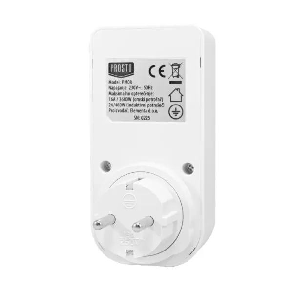 Merač potrošnje električne energije Prosto PM08 Slika 2