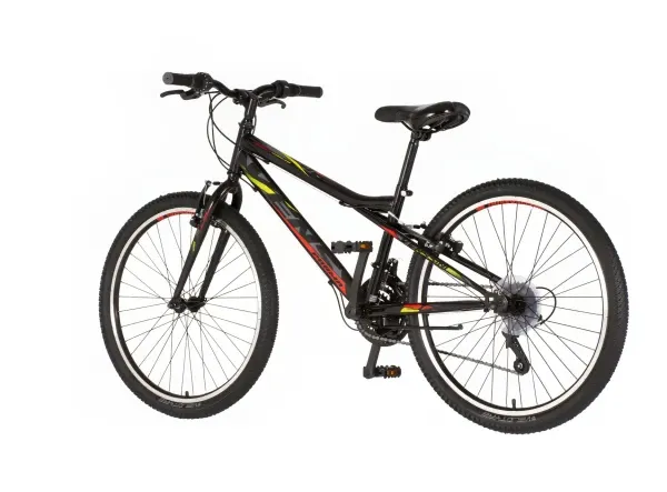 Dečija bicikla Venssini Junior Parma 24/V-brake kontra/18 brzina/crno-crvena perla Slika 2