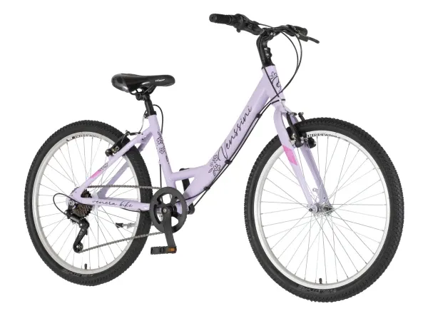Dečija bicikla Venssini Junior Parma 24/V-brake kontra/6 brzina ljubičasta Slika 3